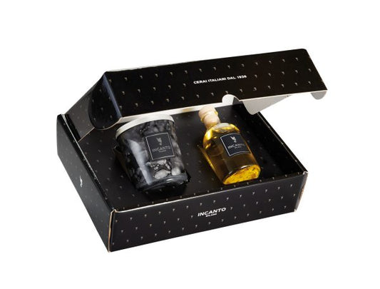 Gift Box Marmo  nero Sandalo e Bergamotto